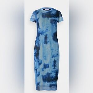 NWT 2nd day Blue Tie-Dye Midi Dress size M and L